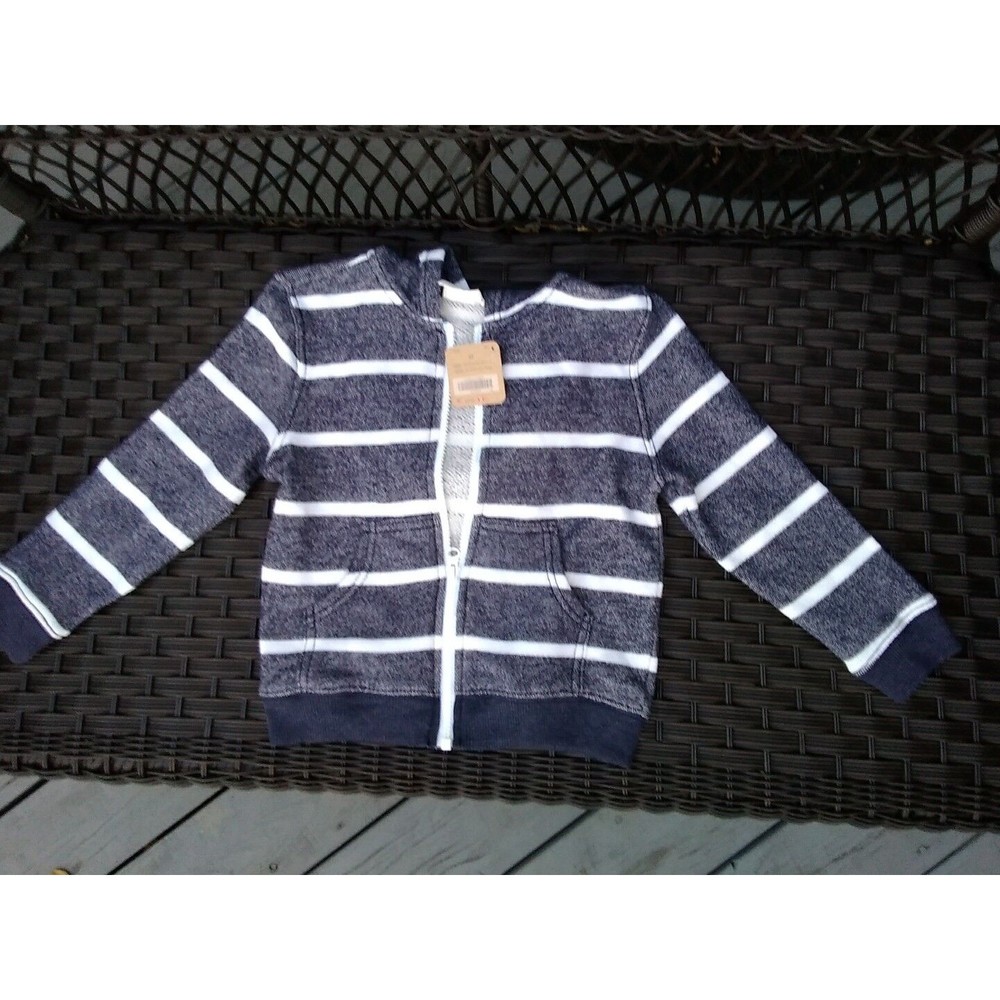 new boys crazy 8 sweater zip hooded 4T cotton blend